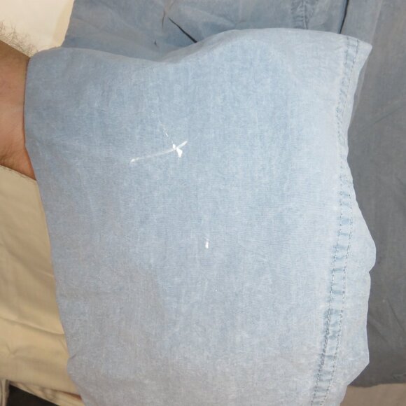 Gramicci Nylon Pants Elastic Waist Belted Pockets Blue Lightweight Medium VTG - Picture 5 of 16